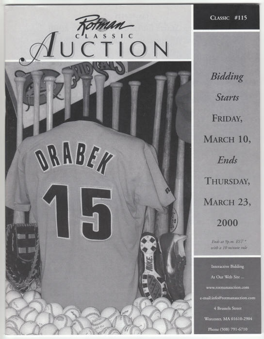 Rotman Auction Catalog #115