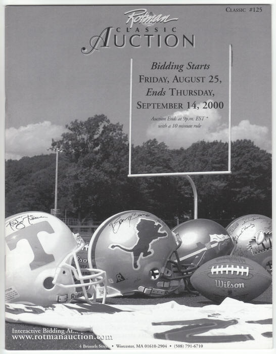 Rotman Auction Catalog #125