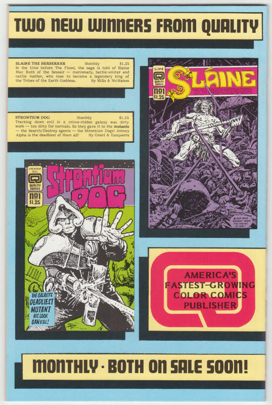 Sam Slade Robohunter Volume 2 #7 back cover