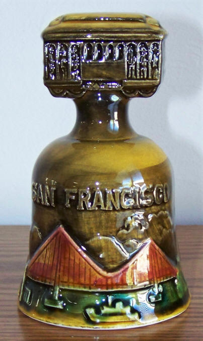 San Francisco Ceramic Souvenir Bell front San Francisco Ceramic Souvenir Bell front