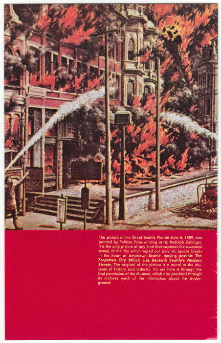 Seattle Underground Tour Booklet back cover