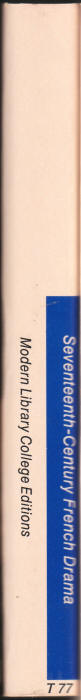 Seventeenth Century French Drama spine
