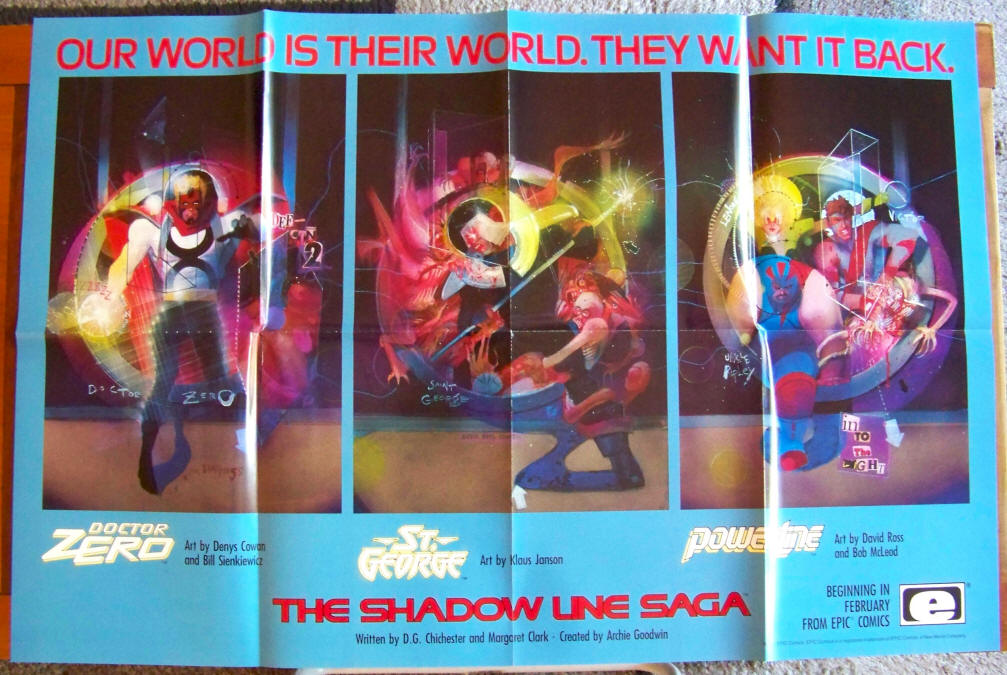 The Shadow Line Saga Epic Comics Promo Poster