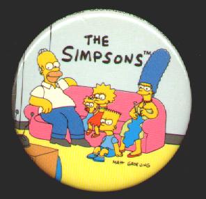 The Simpsons Button
