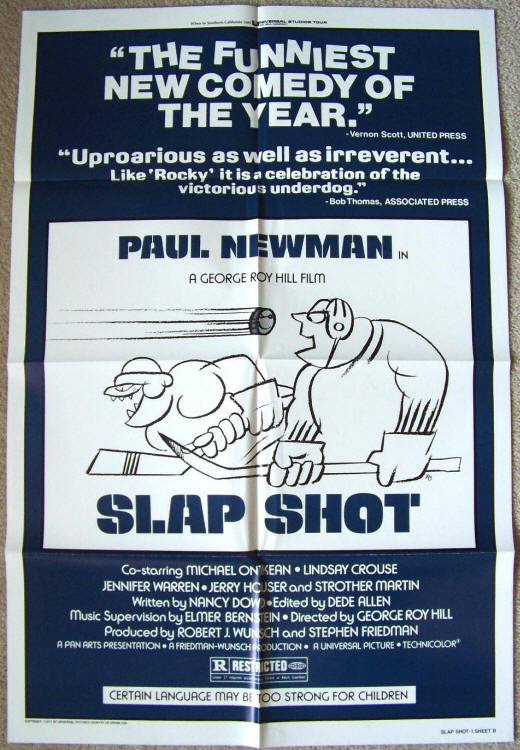 Slap Shot Style B One Sheet Movie Poster
