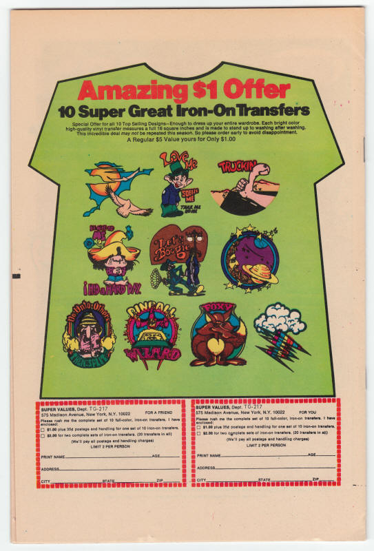 Space 1999 Comics #6 back cover