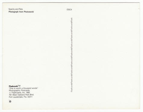 Spanky and Pete Little Rascals Post Card