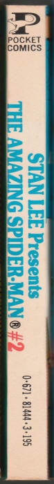 The Amazing Spider-Man 2 Paperback 1978 spine