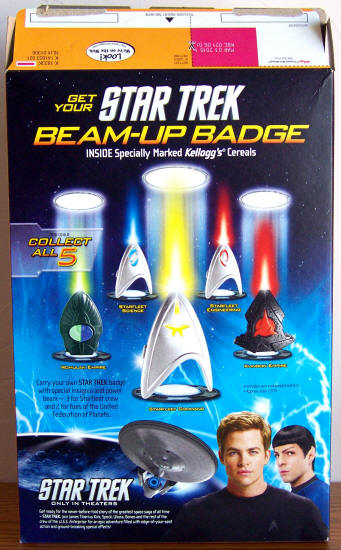 Star Trek Mini-Wheats Box Back Panel