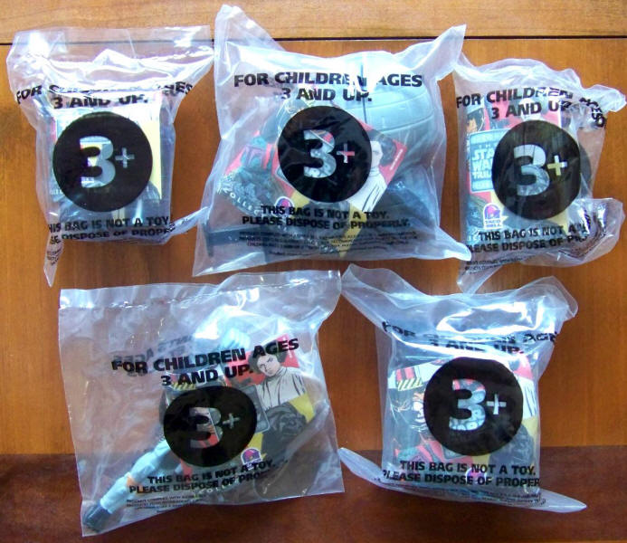 Star Wars Trilogy Special Edition Taco Bell Toy Lot