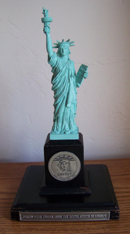 Statue Of Liberty Danbury Mint 1986 Figure front