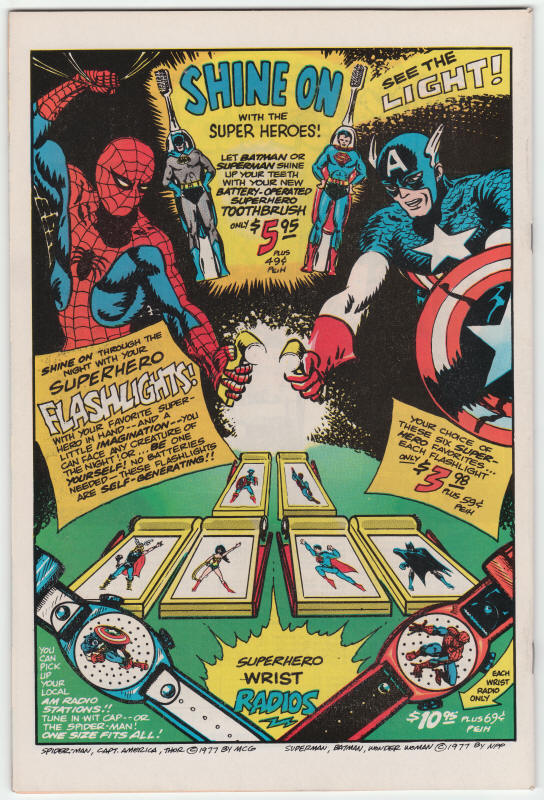 The Superhero Book Of Goodies #2 VF/NM back cover