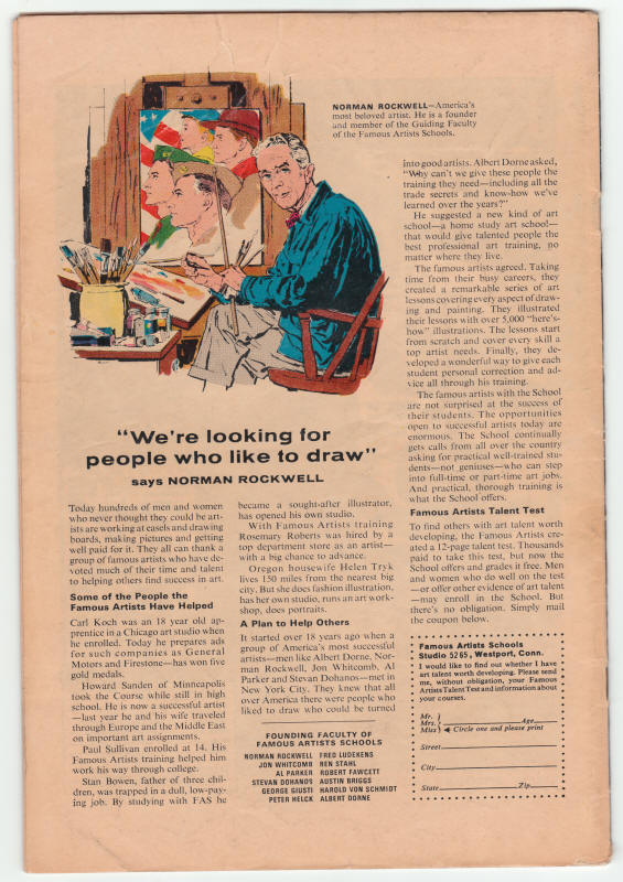 Tales Of Suspense #92 back cover