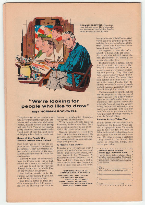 Tales To Astonish #99 back cover