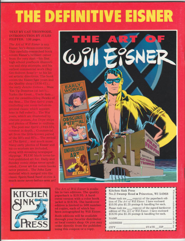 The Spirit Magazine #35 back cover