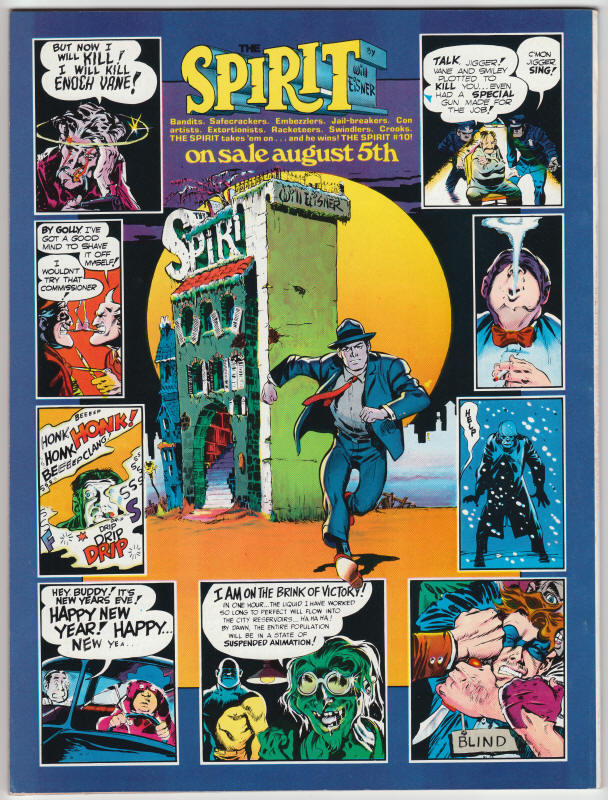 The Spirit Magazine #9 back cover
