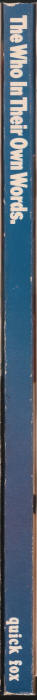 The Who In Their Own Words spine