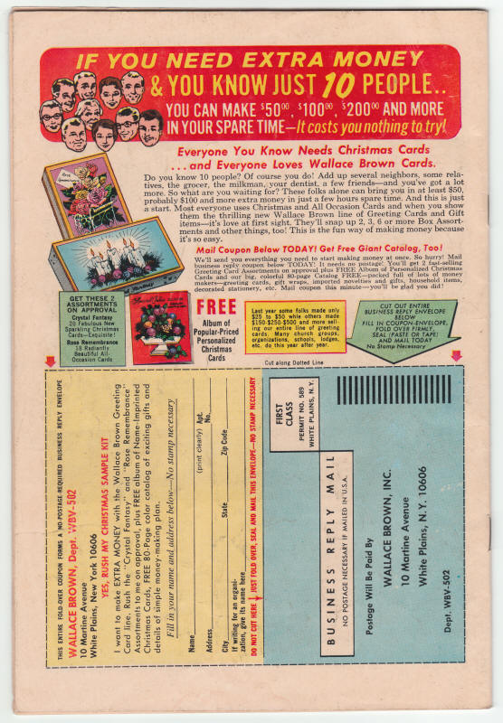 Tower Of Shadows #1 VG back cover