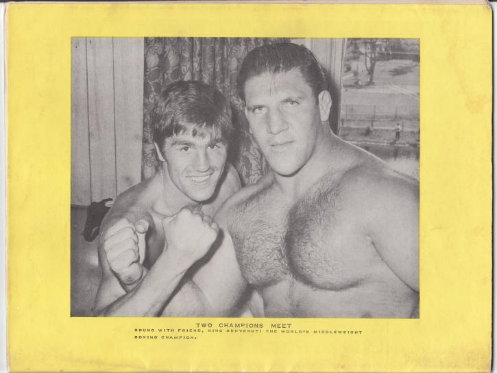 Tri-State Wrestling Program 1966 back cover