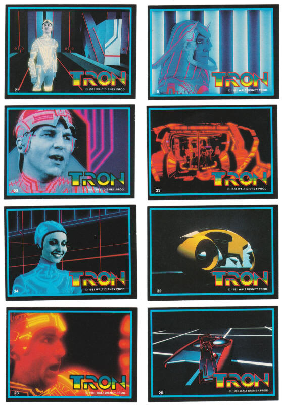 1981 Donruss Tron Trading Cards