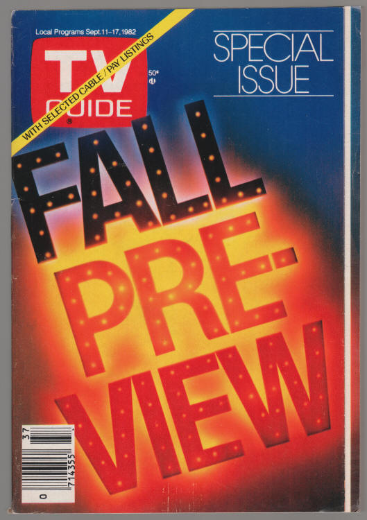 TV Guide #1537 September 1982 cover