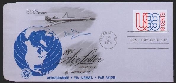 Scott #UC48 Air Letter Sheet Aerogramme First Day Cover