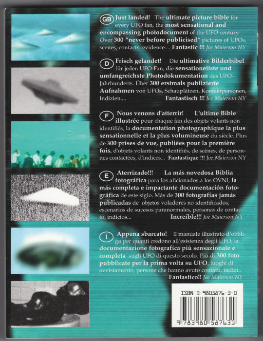 UFO Richard Brunswick Photocollection back cover