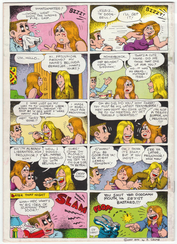 Uneeda Comix Robert Crumb back cover
