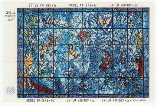 UNNY #179 The Chagall Window Pane Souvenir Sheet