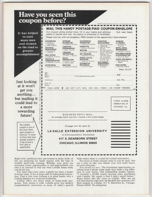 Vampire Tales #9 back cover