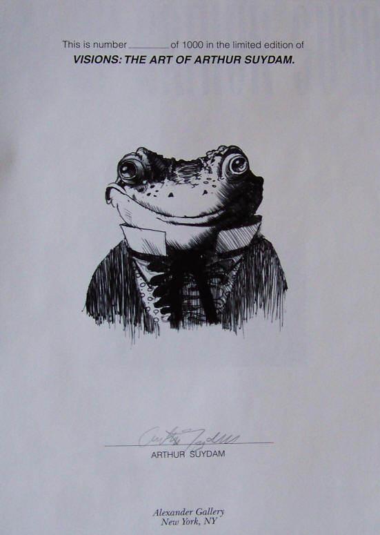 Visions The Art Of Arthur Suydam Signed Limited Edition page