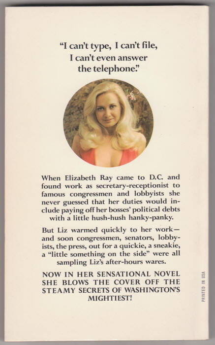 The Washington Fringe Benefit Elizabeth Ray back cover