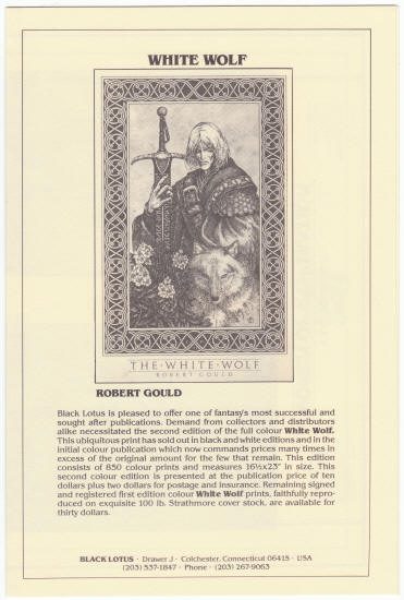Robert Gould White Wolf Flyer