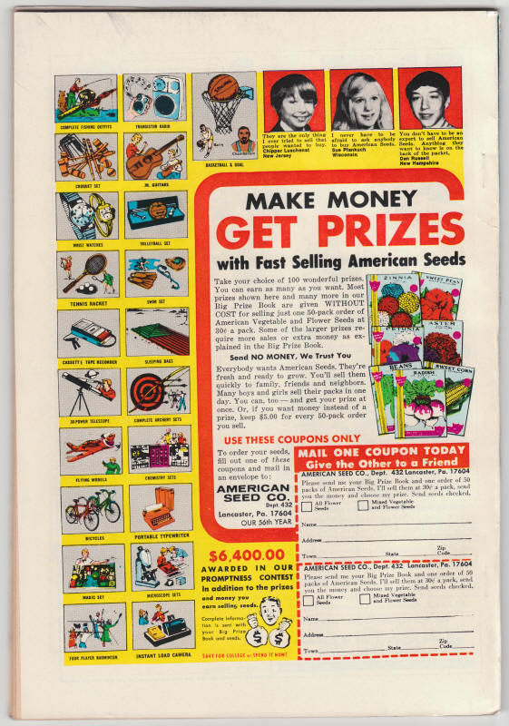 Worlds Finest Comics #223 back cover