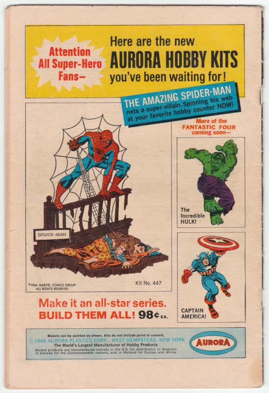 X-Men #27 back cover