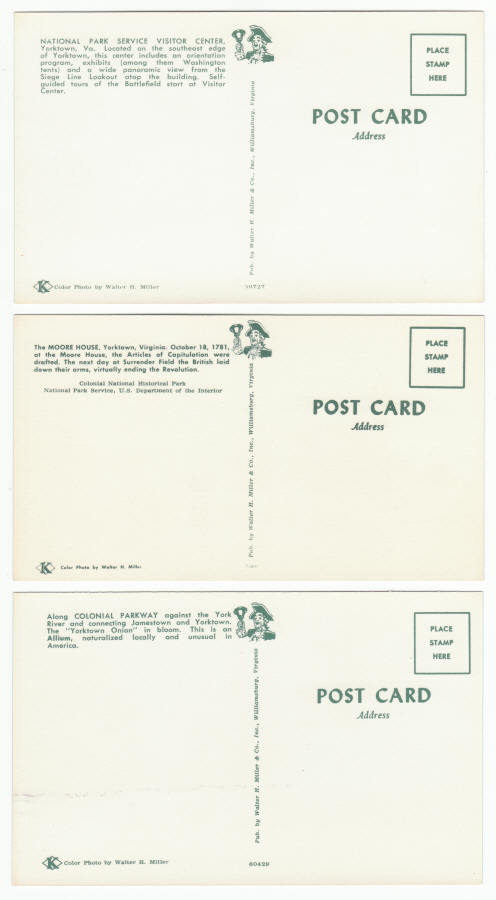 1970s Yorktown Virginia Post Cards