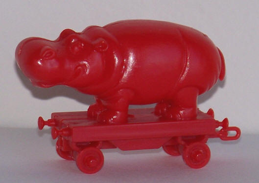 Kelloggs Zoo Choo Train Car Cereal Premium Red Hippo